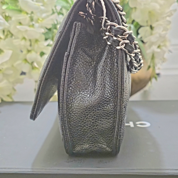 Chanel Quilted Caviar Leather Wallet On Chain - Picture 14 of 14
